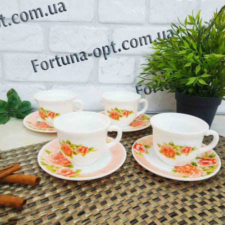 Набор чайный 12 предметов 190 мл Пион 30055-003 ✅ базовая цена 287.83 грн. ✔ Опт ✔ Скидки ✔ Заходите! - Интернет-магазин ✅ Фортуна-опт ✅