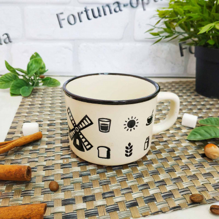 Чашка керамическая 230 мл Бабушкина SNT - 3576-2 ✅ базовая цена 34.02 грн. ✔ Опт ✔ Скидки ✔ Заходите! - Интернет-магазин ✅ Фортуна-опт ✅