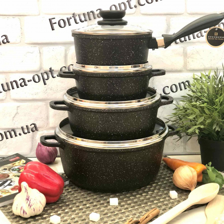 Набор посуды Edenberg EB - 9180, мраморное покрытие ✅ базовая цена $58.12 ✔ Опт ✔ Скидки ✔ Заходите! - Интернет-магазин ✅ Фортуна-опт ✅