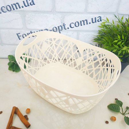 Корзина-плетенка с ручками 30*24*15 см - Stenson - 39766 ✅ базовая цена $3.13 ✔ Опт ✔ Скидки ✔ Заходите! - Интернет-магазин ✅ Фортуна-опт ✅