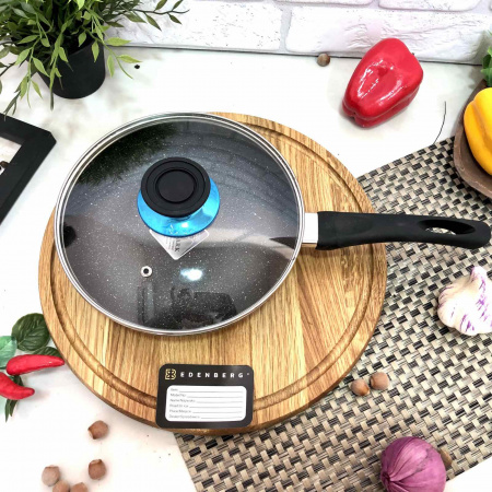 Сковорода мраморная с крышкой 22 см А-Плюс - 1107 ✅ картинка - Интернет-магазин ✅ Fortuna-opt.com.ua. ✅ Сковорода мраморная с крышкой 22 см А-Плюс - 1107 ✅ базовая цена $8.92 ✔ Опт ✔ Скидки ✔ Заходите! - Интернет-магазин ✅ Фортуна-опт ✅