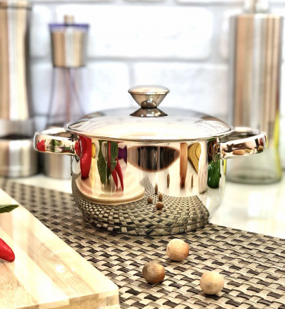 Кастрюля нержавеющая Empire - 5048 - 1,5 л ✅ картинка - Интернет-магазин ✅ Fortuna-opt.com.ua. ✅ Кастрюля нержавеющая Empire - 5048 - 1,5 л ✅ базовая цена $8.94 ✔ Опт ✔ Скидки ✔ Заходите! - Интернет-магазин ✅ Фортуна-опт ✅