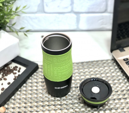 Термокружка Edenberg EB - 624 - 0,38 л➜ фото➜розн. цена $6.82 - Интернет магазин ✅ Fortuna-opt.com.ua. ✅