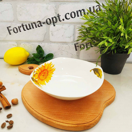 Салатник 17 см керамический Подсолнух квадрат 0269 ✅ базовая цена $0.75 ✔ Опт ✔ Скидки ✔ Заходите! - Интернет-магазин ✅ Фортуна-опт ✅