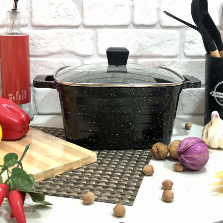 Набор кастрюль Top Kitchen черный ТК 00024  ✅ базовая цена $58.35 ✔ Опт ✔ Скидки ✔ Заходите! - Интернет-магазин ✅ Фортуна-опт ✅