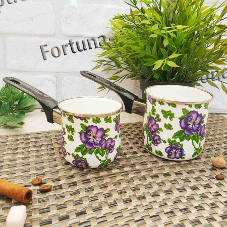 Набор турок эмалированных 3 шт A-Plus - 0968 ✅ базовая цена $8.71 ✔ Опт ✔ Скидки ✔ Заходите! - Интернет-магазин ✅ Фортуна-опт ✅