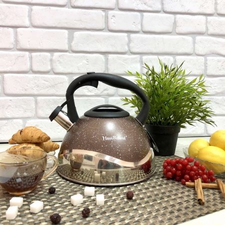 Чайник нержавеющий со свистком 3л Top-Kitchen- 784 ✅ базовая цена $21.67 ✔ Опт ✔ Скидки ✔ Заходите! - Интернет-магазин ✅ Фортуна-опт ✅