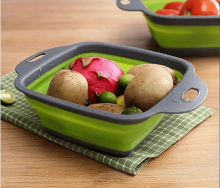 Дуршлаг силиконовый квадратный 28*24 см A-Plus - 1975 ✅ базовая цена $1.24 ✔ Опт ✔ Скидки ✔ Заходите! - Интернет-магазин ✅ Фортуна-опт ✅