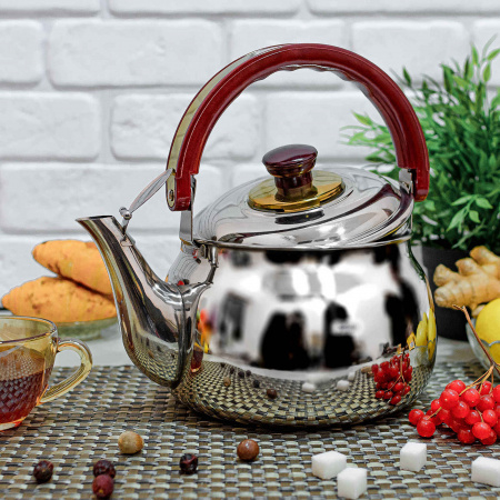 Чайник музыкальный из нержавейки 2 л (18см) A-Plus - 9028 ✅ базовая цена $7.48 ✔ Опт ✔ Скидки ✔ Заходите! - Интернет-магазин ✅ Фортуна-опт ✅