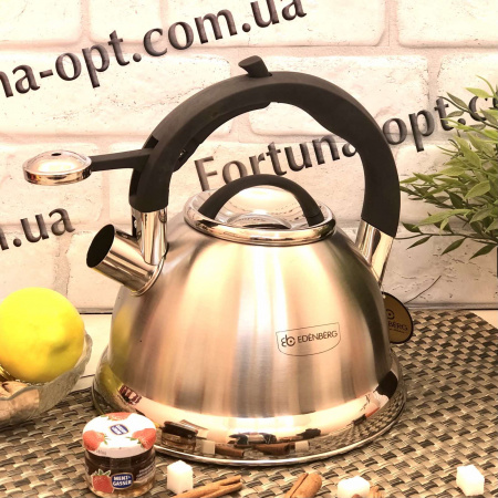 Чайник с индукционным дном Edenberg 3 л EB - 1979 ✅ картинка - Интернет-магазин ✅ Fortuna-opt.com.ua. ✅ Чайник с индукционным дном Edenberg 3 л EB - 1979 ✅ базовая цена $13.92 ✔ Опт ✔ Скидки ✔ Заходите! - Интернет-магазин ✅ Фортуна-опт ✅