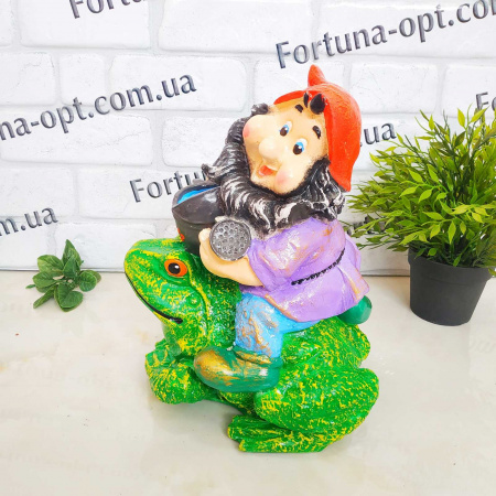 Гном на жабе гипс 1805 ✅ картинка - Интернет-магазин ✅ Fortuna-opt.com.ua. ✅ Гном на жабе гипс 1805 ✅ базовая цена 261.57 грн. ✔ Опт ✔ Скидки ✔ Заходите! - Интернет-магазин ✅ Фортуна-опт ✅