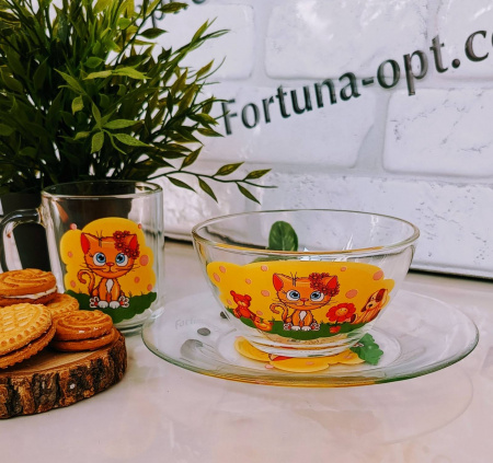 Детский набор 3 пр "Зайчик и котик" 204918 ✅ базовая цена 155.40 грн. ✔ Опт ✔ Скидки ✔ Заходите! - Интернет-магазин ✅ Фортуна-опт ✅