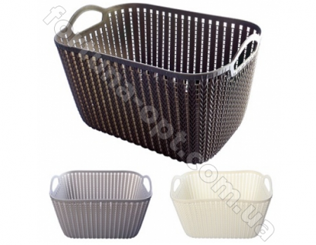 Корзина-плетенка с ручками 29*22*16 см - Stenson - 85499  ✅ базовая цена $1.95 ✔ Опт ✔ Скидки ✔ Заходите! - Интернет-магазин ✅ Фортуна-опт ✅