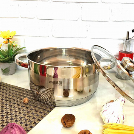 Кастрюля с толстым дном Benson BN - 222 - 8,2 л ✅ базовая цена $25.07 ✔ Опт ✔ Скидки ✔ Заходите! - Интернет-магазин ✅ Фортуна-опт ✅