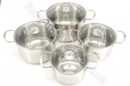 Набор кастрюль нержавейка A-Plus - 2183➜ Опт и розница ✅ актуальная цена -Интернет магазин ✅ Фортуна ✅