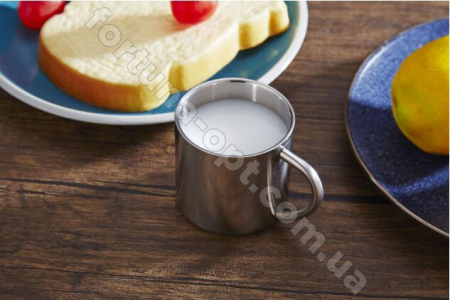 Кружка нержавеющая 8 см A-Plus - 0273 ✅ базовая цена $0.73 ✔ Опт ✔ Скидки ✔ Заходите! - Интернет-магазин ✅ Фортуна-опт ✅