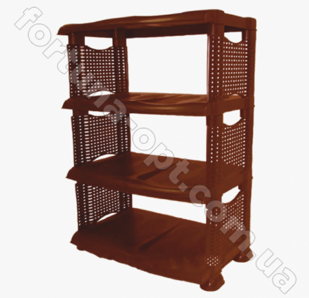 Полка для обуви 4-х ярусная коричневая (Ротанг) - 0729 ✅ базовая цена 244.20 грн. ✔ Опт ✔ Скидки ✔ Заходите! - Интернет-магазин ✅ Фортуна-опт ✅