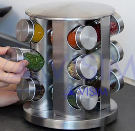 Набор для специй вращающийся Edenberg EB - 4023 -13 предметов ✅ базовая цена $12.28 ✔ Опт ✔ Скидки ✔ Заходите! - Интернет-магазин ✅ Фортуна-опт ✅