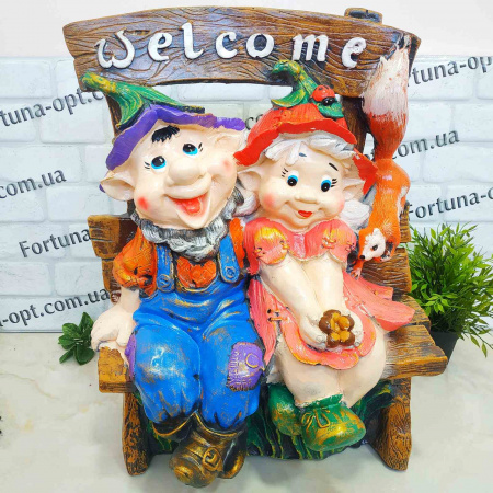  Гномы пара Велком рисованные цветные гипс 1313 ✅ базовая цена 666 грн. ✔ Опт ✔ Скидки ✔ Заходите! - Интернет-магазин ✅ Фортуна-опт ✅