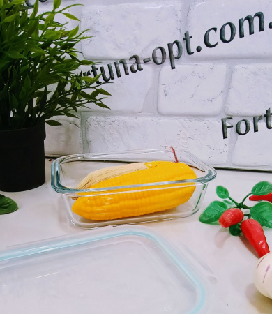 Судочки стекло прямоуг  4014  640 мл А-Плюс ✅ базовая цена $2.79 ✔ Опт ✔ Скидки ✔ Заходите! - Интернет-магазин ✅Фортуна-опт ✅