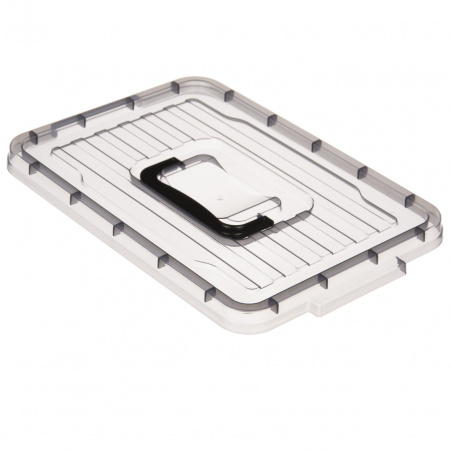 Контейнер плоский с ручкой черный 5л 0025 ✅ базовая цена 59.98 грн. ✔ Опт ✔ Скидки ✔ Заходите! - Интернет-магазин ✅Фортуна-опт ✅