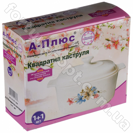 Кастрюля из жаропрочног стекла A-Plus -1866 (2,5л) ✅ базовая цена $7.67 ✔ Опт ✔ Скидки ✔ Заходите! - Интернет-магазин ✅ Фортуна-опт ✅