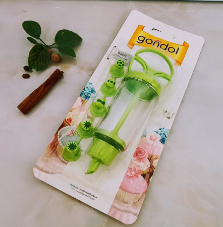 Кондитерский шприц с насадками Gondol 06667 большой ✅ базовая цена 83.33 грн. ✔ Опт ✔ Скидки ✔ Заходите! - Интернет-магазин ✅ Фортуна-опт ✅