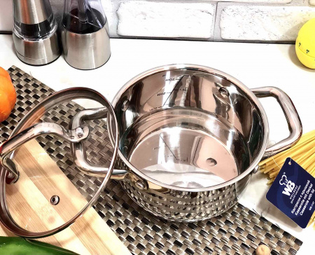 Кастрюля Wellberg WB - 1148 - 2,7л ✅ картинка - Интернет-магазин ✅ Fortuna-opt.com.ua. ✅ Кастрюля Wellberg WB - 1148 - 2,7л ✅ базовая цена $15.66 ✔ Опт ✔ Скидки ✔ Заходите! - Интернет-магазин ✅ Фортуна-опт ✅