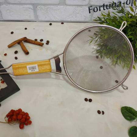 Сито с деревянной ручкой 18.5 см А-Плюс - 185 а-плюс ✅ базовая цена $1.41 ✔ Опт ✔ Скидки ✔ Заходите! - Интернет-магазин ✅ Фортуна-опт ✅