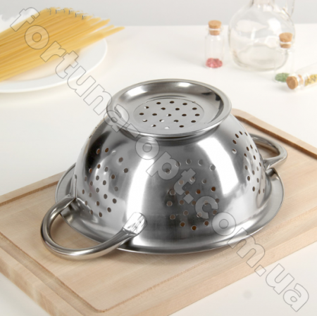 Дуршлаг на ножке нержавеющий A-Plus - 0820 (20 см) ✅ базовая цена $1.98 ✔ Опт ✔ Скидки ✔ Заходите! - Интернет-магазин ✅ Фортуна-опт ✅