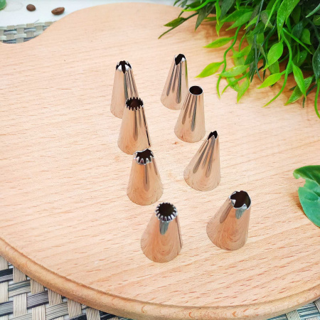 Насадки кондитерские в наборе из 9-ти на планшете 17810 ✅ картинка - Интернет-магазин ✅ Fortuna-opt.com.ua. ✅ Насадки кондитерские в наборе из 9-ти на планшете 17810 ✅ базовая цена 43.31 грн. ✔ Опт ✔ Скидки ✔ Заходите! - Интернет-магазин ✅ Фортуна-опт ✅