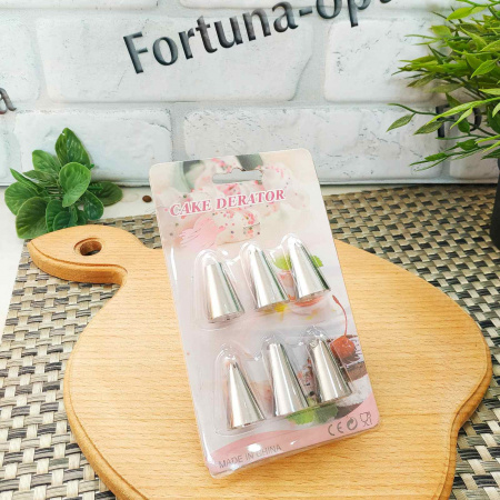 Насадки кондитерские из 6-ти на планшете  - 17809 ✅ базовая цена 33.40 грн. ✔ Опт ✔ Скидки ✔ Заходите! - Интернет-магазин ✅ Фортуна-опт ✅