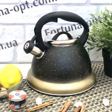 Чайник нержавеющий с мраморным покрытием 3,0 л A-Plus - 1310 ✅ базовая цена $11.83 ✔ Опт ✔ Скидки ✔ Заходите! - Интернет-магазин ✅ Фортуна-опт ✅