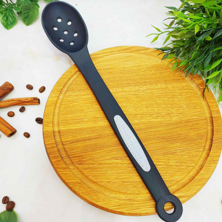 Ложка гарнирная нейлоновая с дырками Кaisergoff - КН 3316 ✅ базовая цена $1.89 ✔ Опт ✔ Скидки ✔ Заходите! - Интернет-магазин ✅ Фортуна-опт ✅