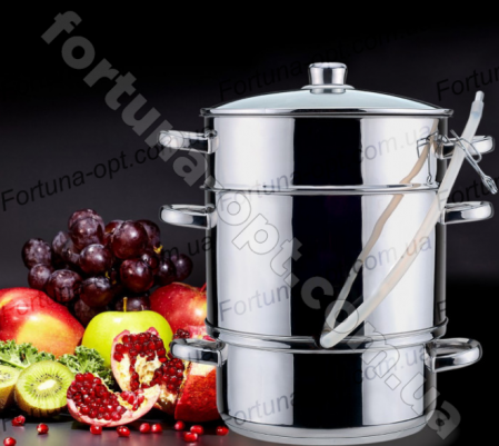 Соковарка нержавеющая A-Plus 1312 - 8 л ✅ базовая цена $35.88 ✔ Опт ✔ Скидки ✔ Заходите! - Интернет-магазин ✅ Фортуна-опт ✅