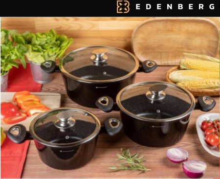 Набор посуды Edenberg EB - 7423 Black Line ✅ картинка - Интернет-магазин ✅ Fortuna-opt.com.ua. ✅ Набор посуды Edenberg EB - 7423 Black Line ✅ базовая цена $56.26 ✔ Опт ✔ Скидки ✔ Заходите! - Интернет-магазин ✅ Фортуна-опт ✅