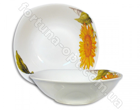 Салатник керамический №7 Подсолнух 6040A ✅ базовая цена 28.20 грн. ✔ Опт ✔ Скидки ✔ Заходите! - Интернет-магазин ✅ Фортуна-опт ✅