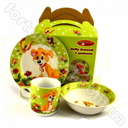 Детский керамический набор 3 пр - 4305 ✅ базовая цена 118.55 грн. ✔ Опт ✔ Скидки ✔ Заходите! - Интернет-магазин ✅ Фортуна-опт ✅