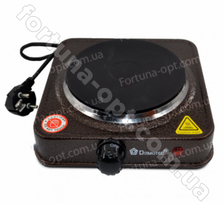 Электрическая плита с одной конфоркой Domotec -  5821 (1000 вт) ✅ базовая цена $10.45 ✔ Опт ✔ Скидки ✔ Заходите! - Интернет-магазин ✅ Фортуна-опт ✅