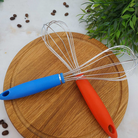 Венчик с цветной ручкой  25 см А-Plus - 0025 ✅ базовая цена $1.33 ✔ Опт ✔ Скидки ✔ Заходите! - Интернет-магазин ✅ Фортуна-опт ✅