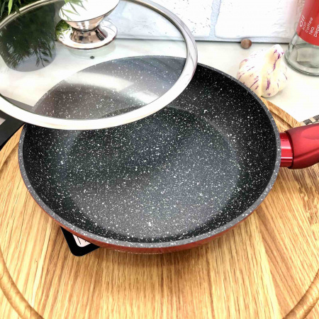 Сковорода с крышкой Edenberg EB - 3337 - 22 см/мрамор ✅ базовая цена $11.56 ✔ Опт ✔ Скидки ✔ Заходите! - Интернет-магазин ✅ Фортуна-опт ✅