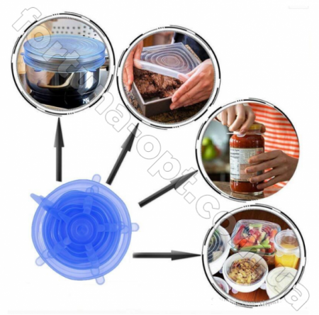 Набор силиконовых крышек A-Plus - 0006 ✅ базовая цена $1.52 ✔ Опт ✔ Скидки ✔ Заходите! - Интернет-магазин ✅ Фортуна-опт ✅