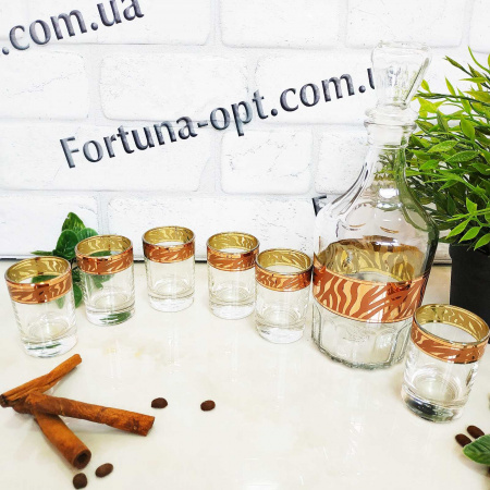 Графин+ стопка Цезарь Сафари (рубин) 318-1160/837 ✅ базовая цена 338.01 грн. ✔ Опт ✔ Скидки ✔ Заходите! - Интернет-магазин ✅ Фортуна-опт ✅