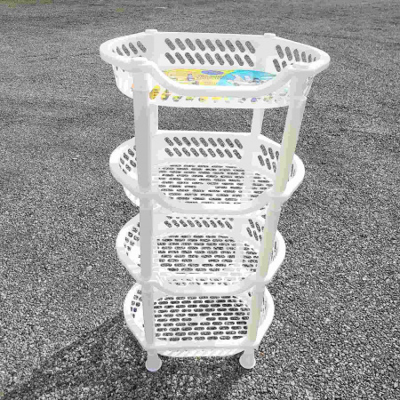 Полка овощная 4 яруса овал Эфе 0729 ✅ базовая цена 303.46 грн. ✔ Опт ✔ Скидки ✔ Заходите! - Интернет-магазин ✅ Фортуна-опт ✅