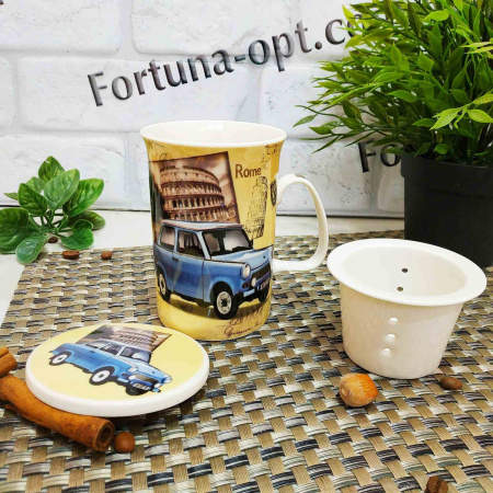 Чашка заварочная фарфор 320 мл Авто 2052-3  ✅ базовая цена 109.74 грн. ✔ Опт ✔ Скидки ✔ Заходите! - Интернет-магазин ✅ Фортуна-опт ✅