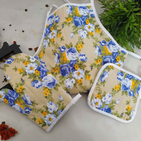 Набор кухонный фартук, рукавица 0303 ✅ картинка - Интернет-магазин ✅ Fortuna-opt.com.ua. ✅ Набор кухонный фартук, рукавица 0303 ✅ базовая цена $2.20 ✔ Опт ✔ Скидки ✔ Заходите! - Интернет-магазин ✅ Фортуна-опт ✅