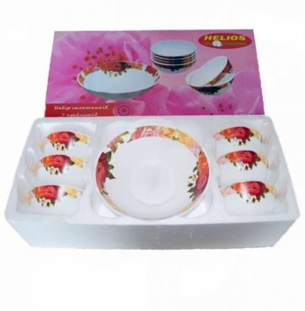 Салатник (1+6) в пенопласте 7410 (6*450мл+1*800мл) ✅ базовая цена 291.87 грн. ✔ Опт ✔ Скидки ✔ Заходите! - Интернет-магазин ✅ Фортуна-опт ✅