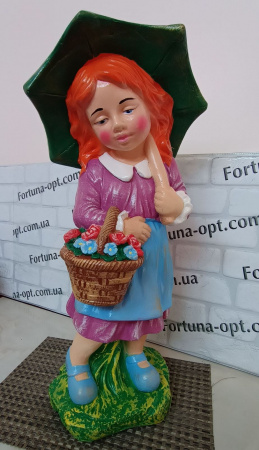 Дева с зонтом гипс 1914 ✅ базовая цена 525.70 грн. ✔ Опт ✔ Скидки ✔ Заходите! - Интернет-магазин ✅ Фортуна-опт ✅