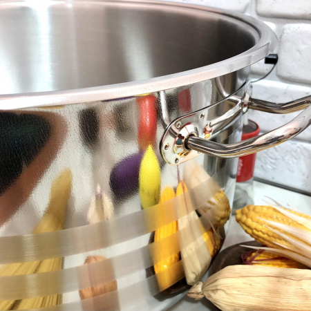 Кастрюля из нержавеющей стали Home Perfect - 2319 - 28 л ✅ базовая цена 1 276 грн. ✔ Опт ✔ Скидки ✔ Заходите! - Интернет-магазин ✅ Фортуна-опт ✅