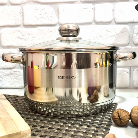 Кастрюля с крышкой Edenberg EB - 3007 - 5,5 л ✅ базовая цена $23.68 ✔ Опт ✔ Скидки ✔ Заходите! - Интернет-магазин ✅ Фортуна-опт ✅